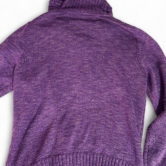 Great Northwest Clothing Company Purple Zip Cardigan Sweater - Picture 3 of 6